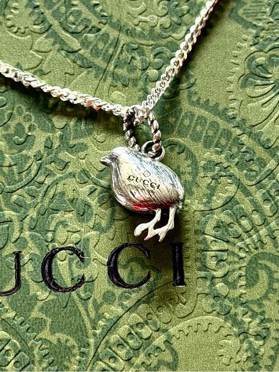 Gucci Other - Gucci Sterling Silver 925 Chick Necklace - Aged Finish Animalier Collection.